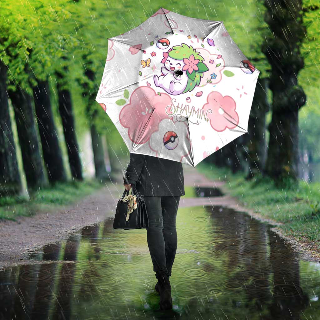 Shaymin Umbrella Floral Pastel Blossom Art