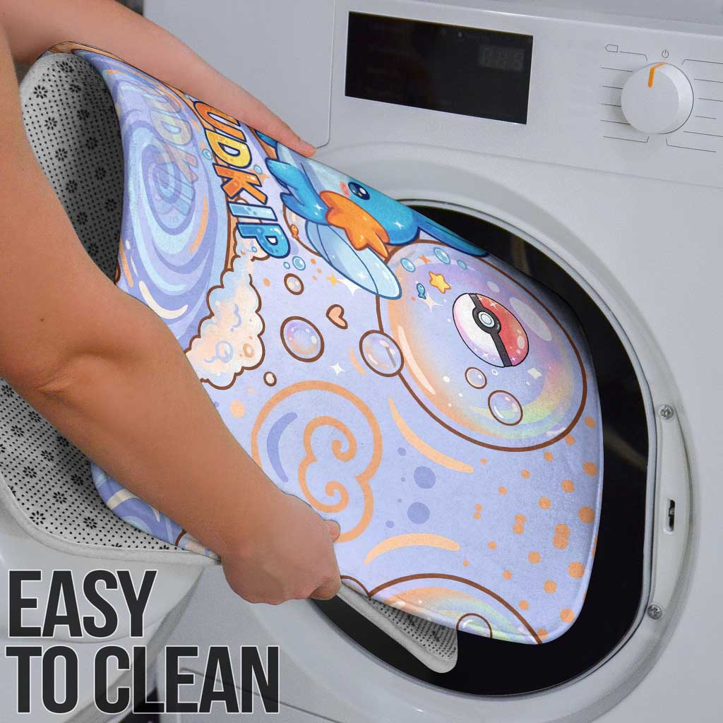 Mudkip Bathroom Set Playful Pastel Water Bubble Art