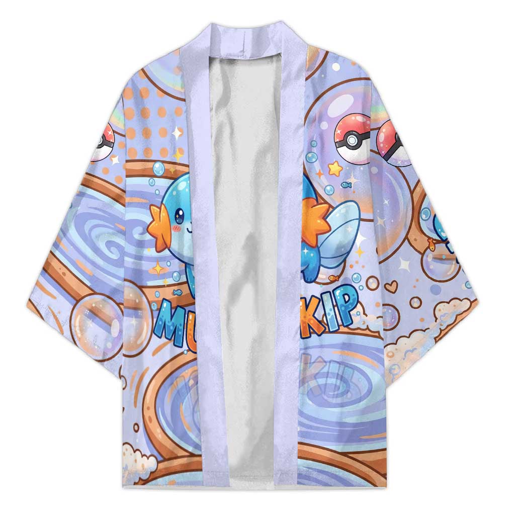 Mudkip Kimono Playful Pastel Water Bubble Art