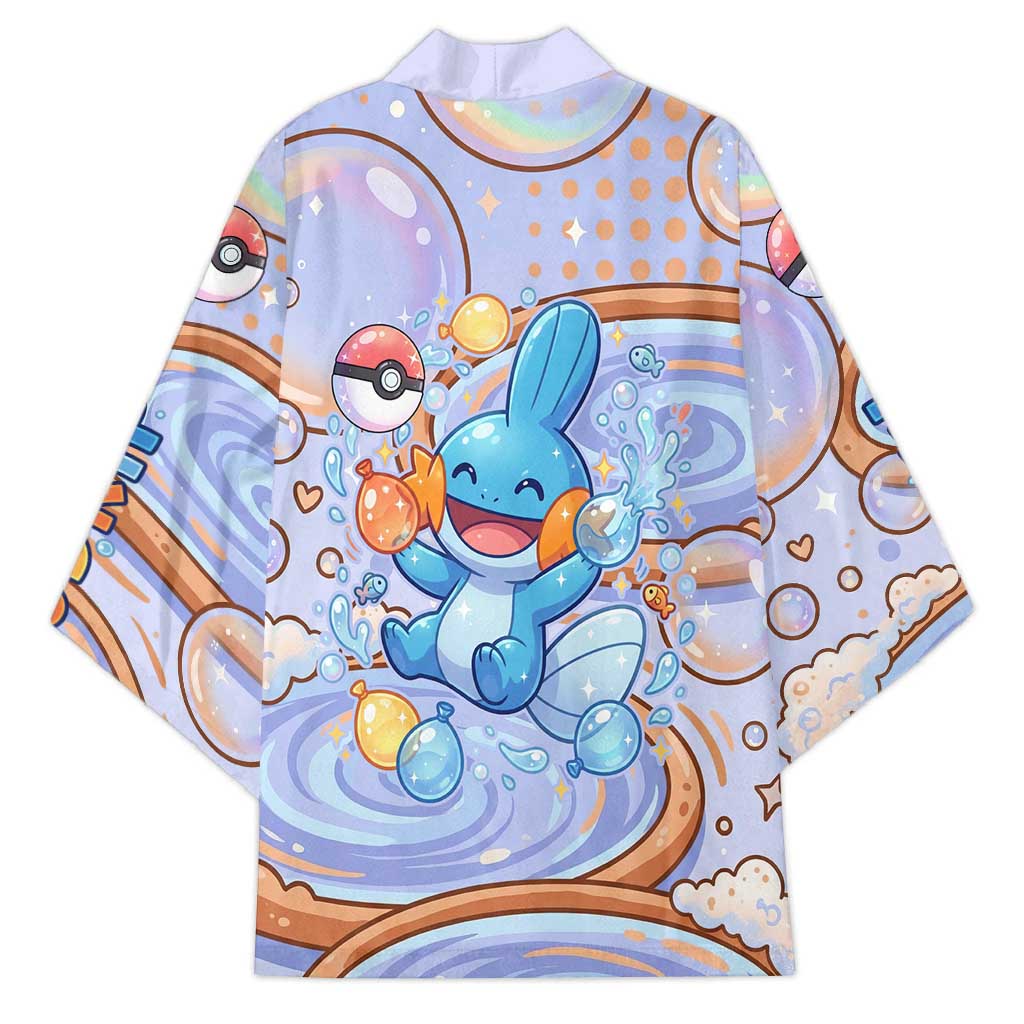 Mudkip Kimono Playful Pastel Water Bubble Art