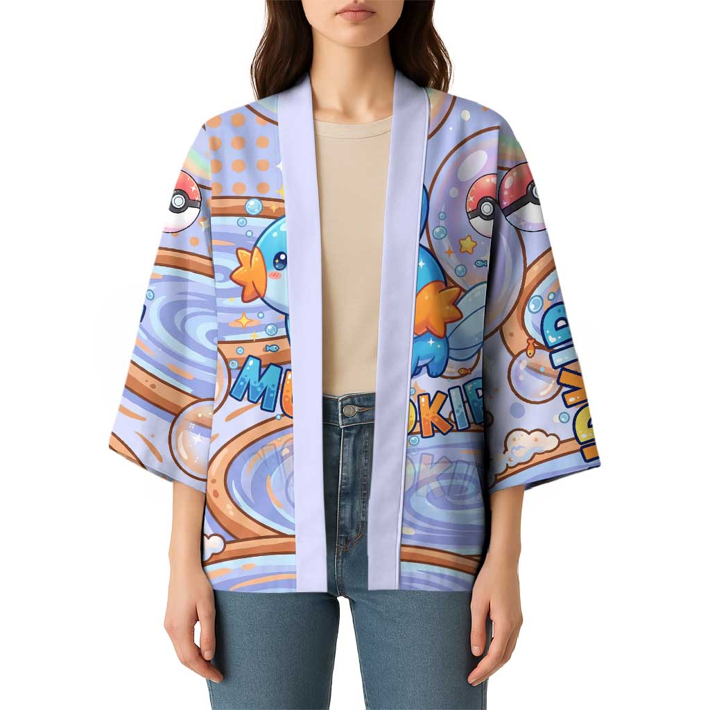 Mudkip Kimono Playful Pastel Water Bubble Art