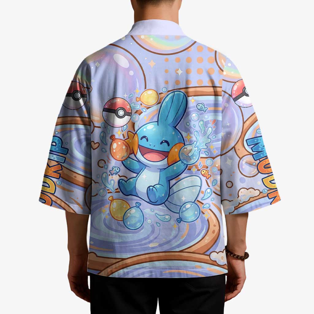 Mudkip Kimono Playful Pastel Water Bubble Art