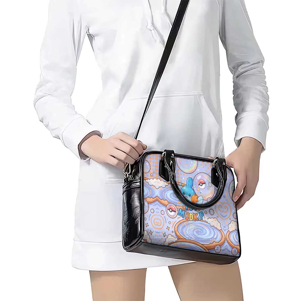 Mudkip Shoulder Handbag Playful Pastel Water Bubble Art