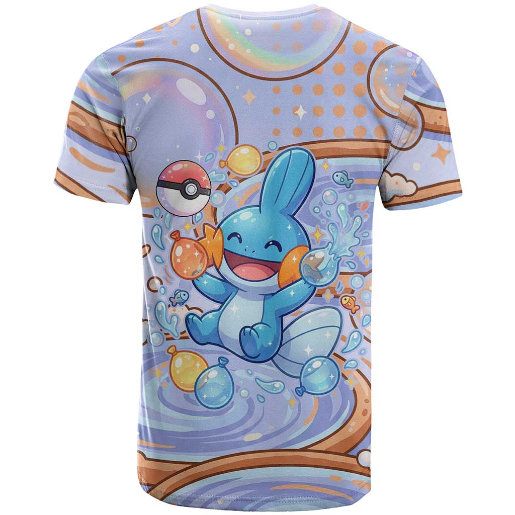 Mudkip T Shirt Playful Pastel Water Bubble Art