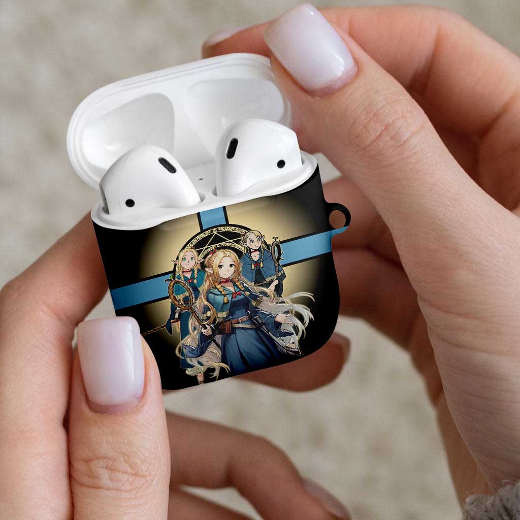Marcille Donato Elf Mage AirPods Case Fantasy Anime Illustration Style