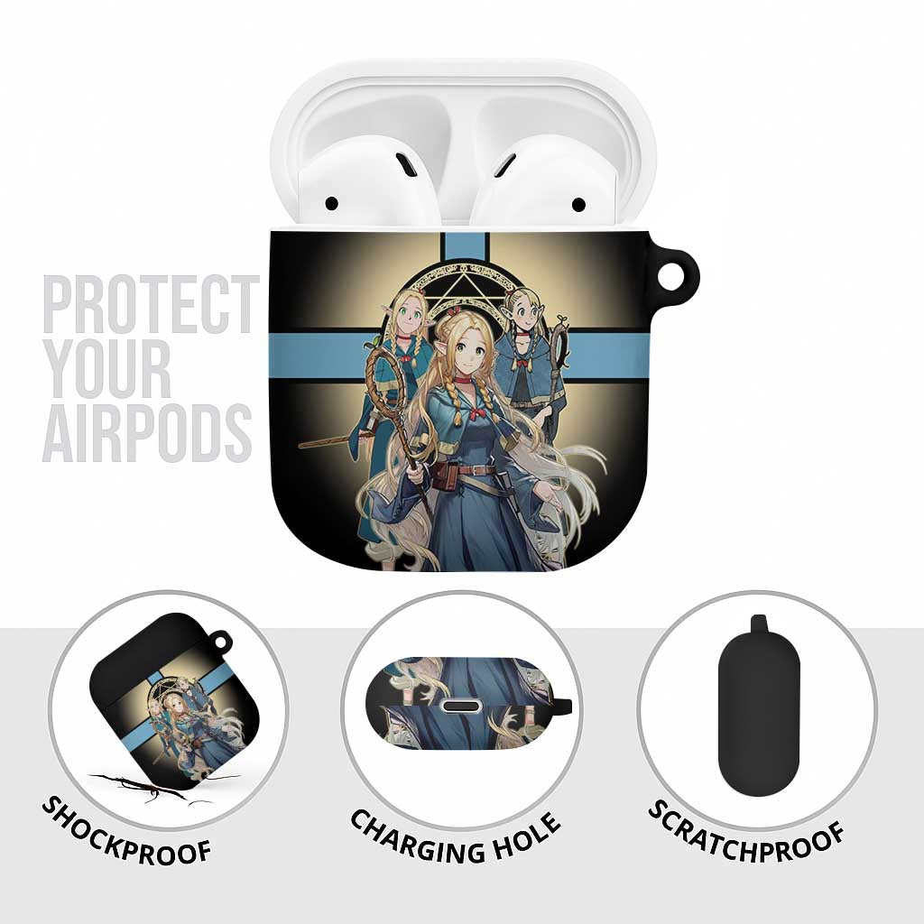 Marcille Donato Elf Mage AirPods Case Fantasy Anime Illustration Style
