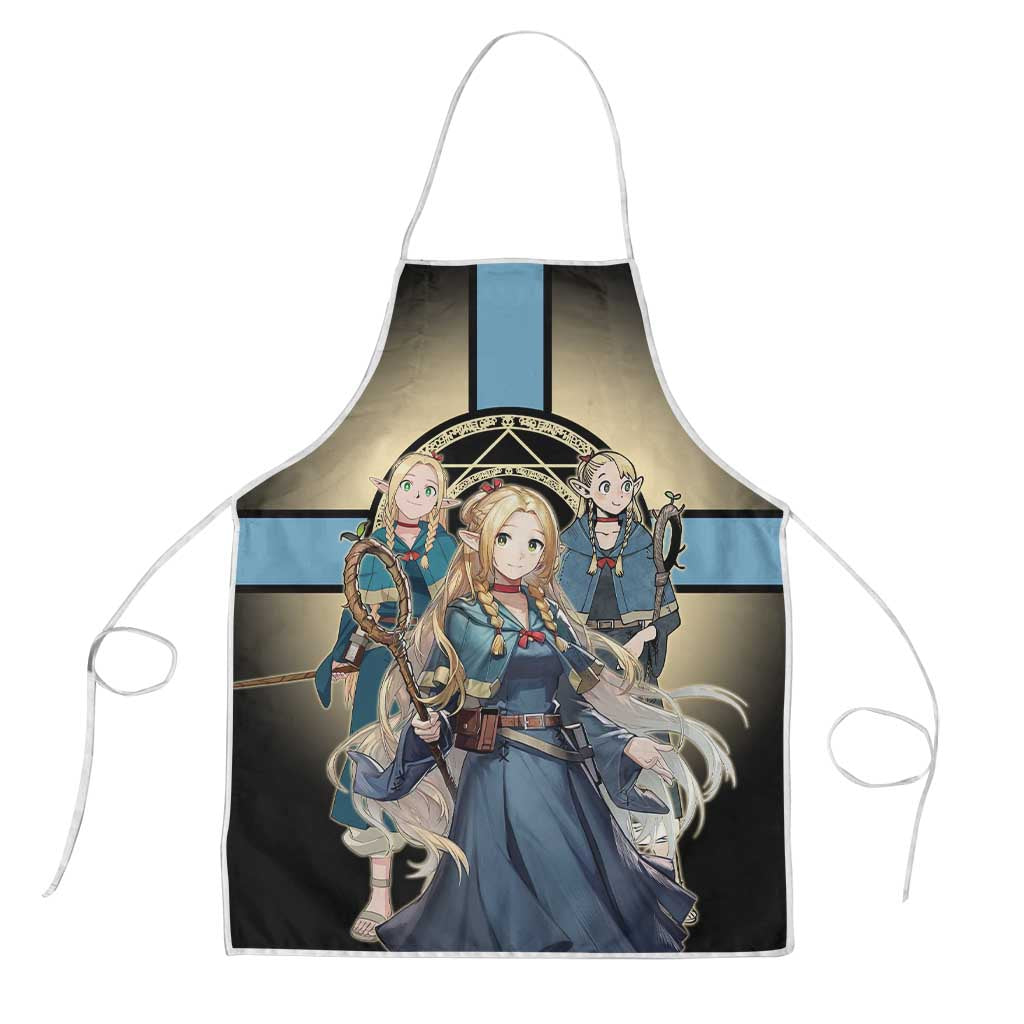 Marcille Donato Elf Mage Apron Fantasy Anime Illustration Style