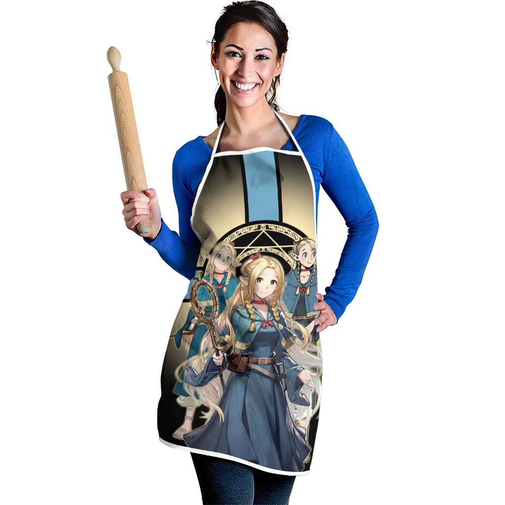 Marcille Donato Elf Mage Apron Fantasy Anime Illustration Style
