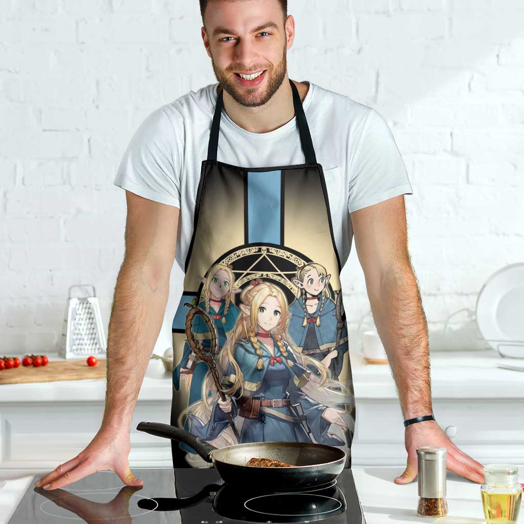 Marcille Donato Elf Mage Apron Fantasy Anime Illustration Style