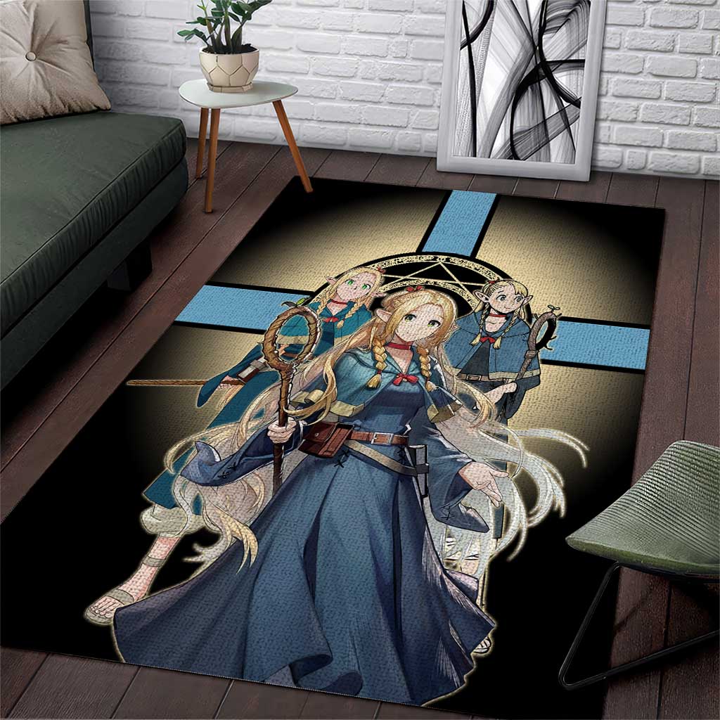 Marcille Donato Elf Mage Area Rug Fantasy Anime Illustration Style