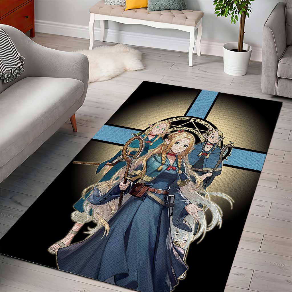 Marcille Donato Elf Mage Area Rug Fantasy Anime Illustration Style