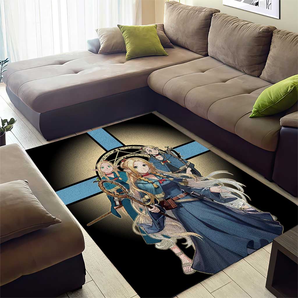 Marcille Donato Elf Mage Area Rug Fantasy Anime Illustration Style