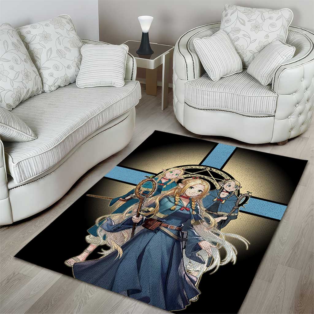 Marcille Donato Elf Mage Area Rug Fantasy Anime Illustration Style