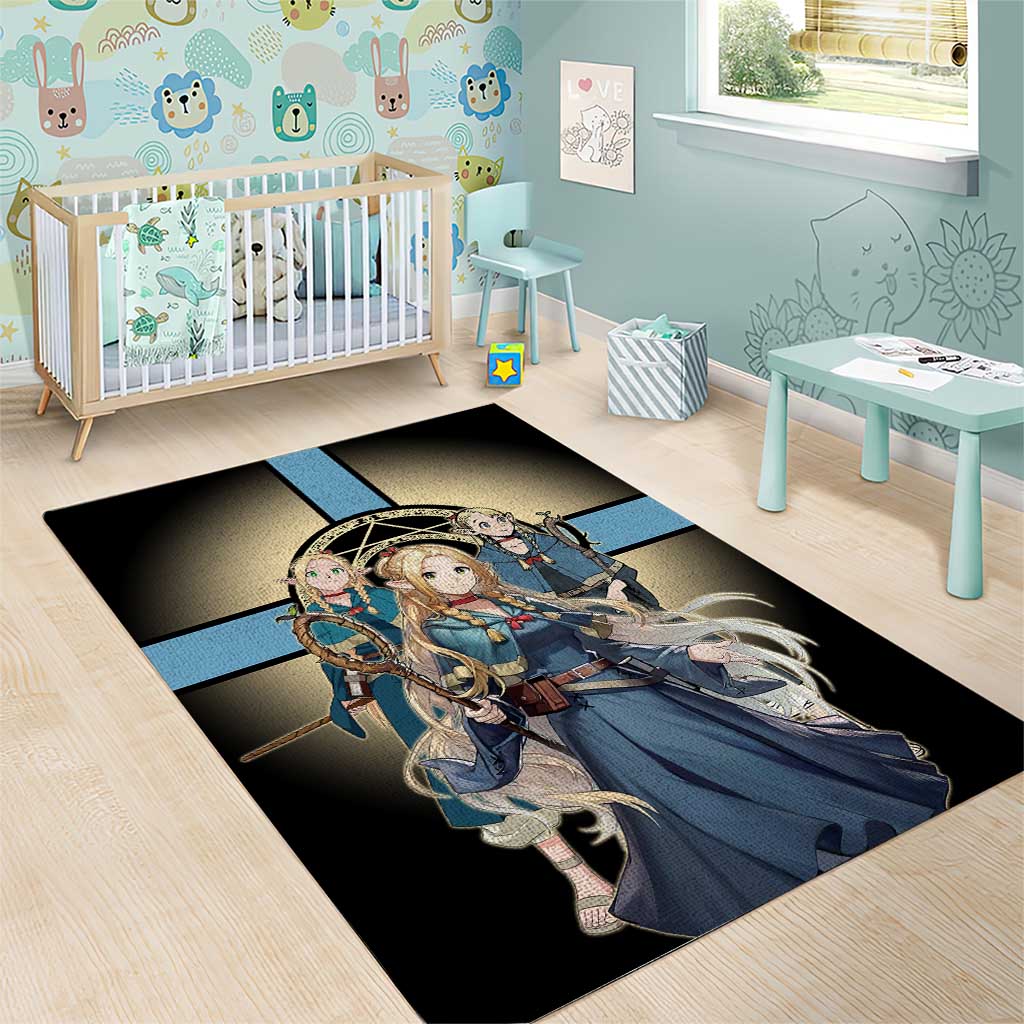 Marcille Donato Elf Mage Area Rug Fantasy Anime Illustration Style