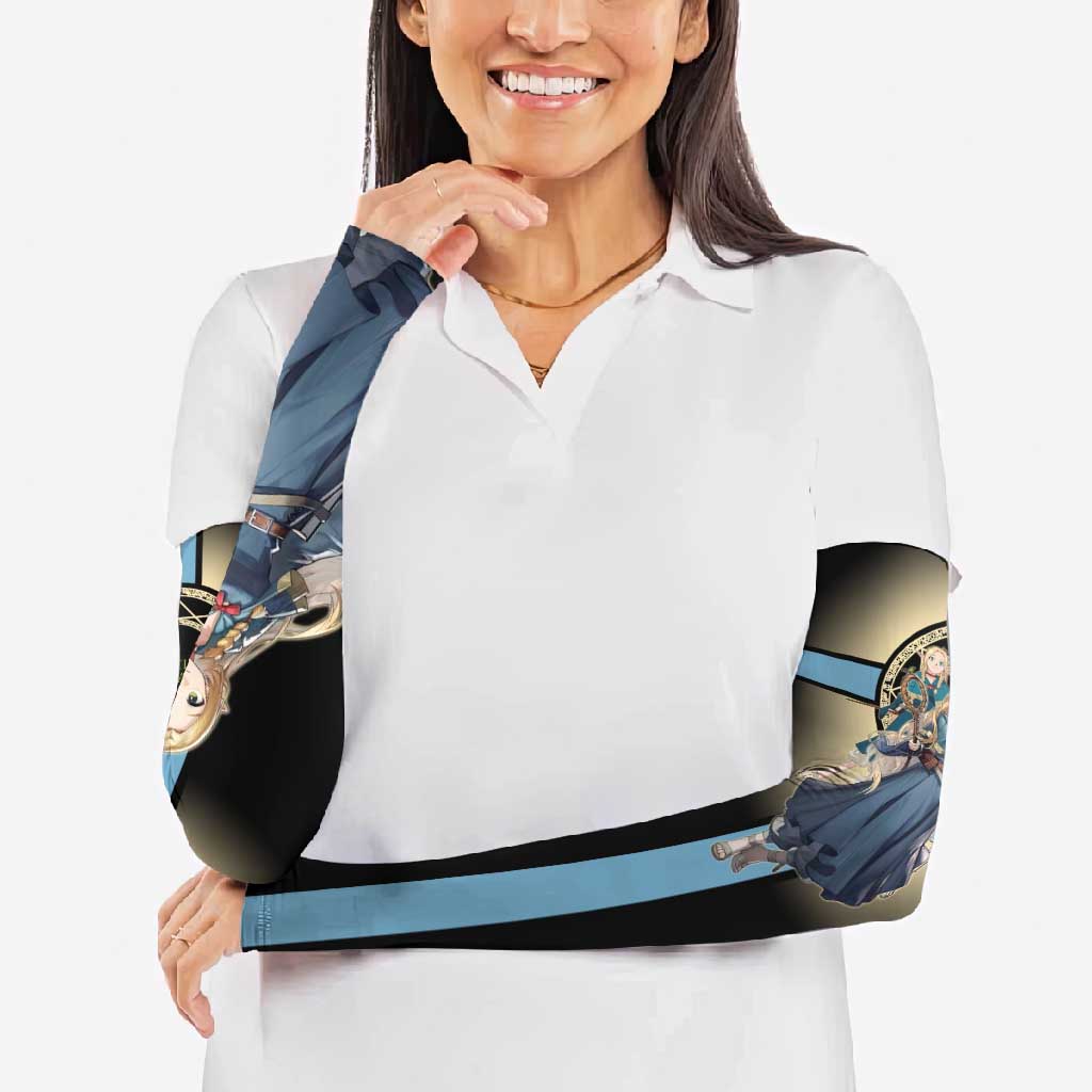 Marcille Donato Elf Mage Arm Sleeves Fantasy Anime Illustration Style