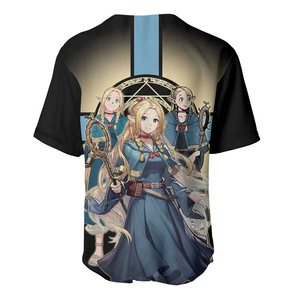 Marcille Donato Elf Mage Baseball Jersey Fantasy Anime Illustration Style