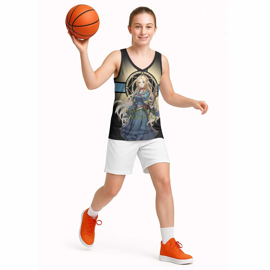Marcille Donato Elf Mage Basketball Jersey Fantasy Anime Illustration Style