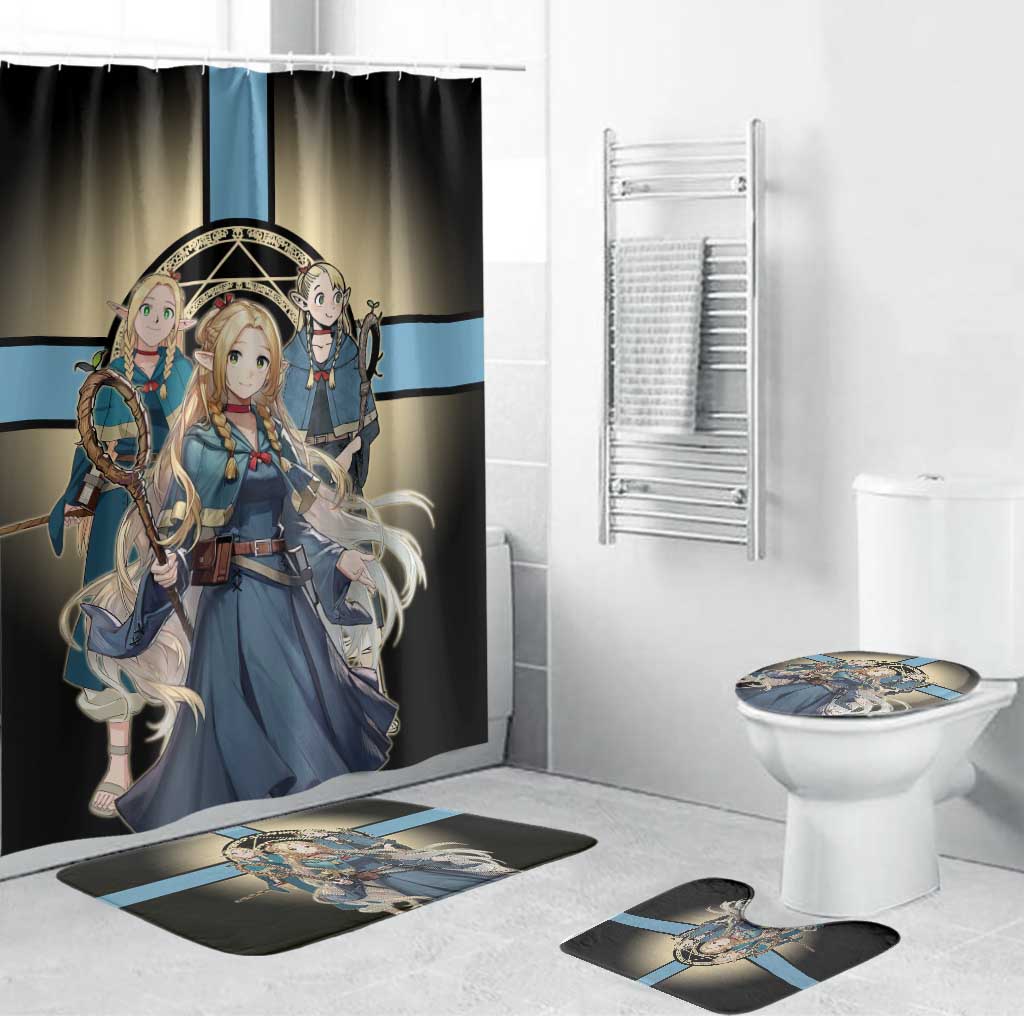 Marcille Donato Elf Mage Bathroom Set Fantasy Anime Illustration Style