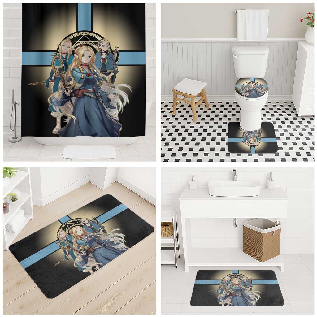 Marcille Donato Elf Mage Bathroom Set Fantasy Anime Illustration Style