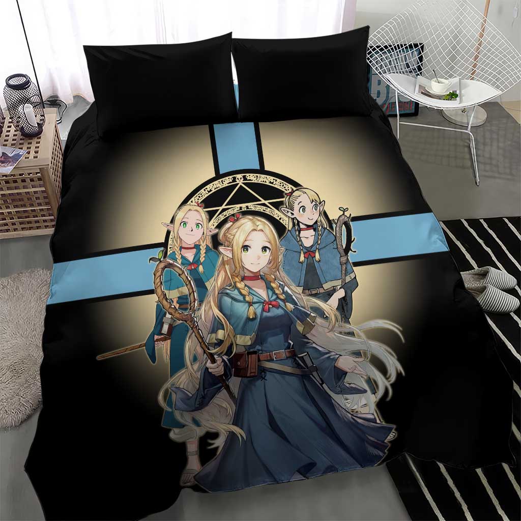 Marcille Donato Elf Mage Bedding Set Fantasy Anime Illustration Style