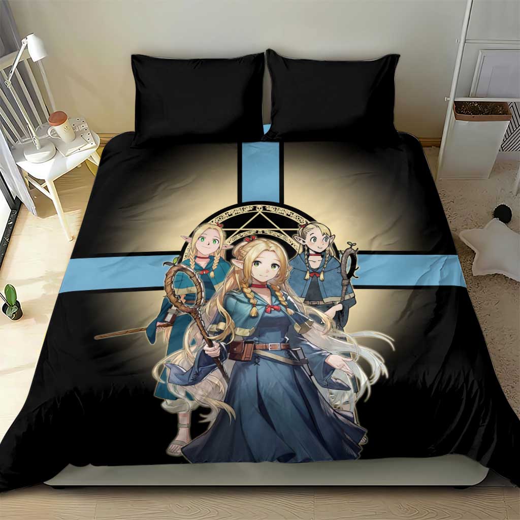 Marcille Donato Elf Mage Bedding Set Fantasy Anime Illustration Style