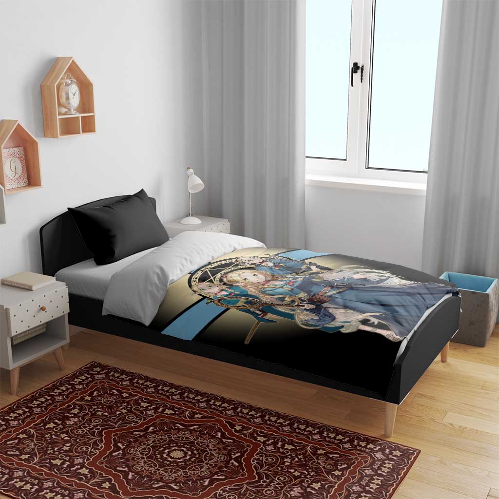 Marcille Donato Elf Mage Bedding Set Fantasy Anime Illustration Style