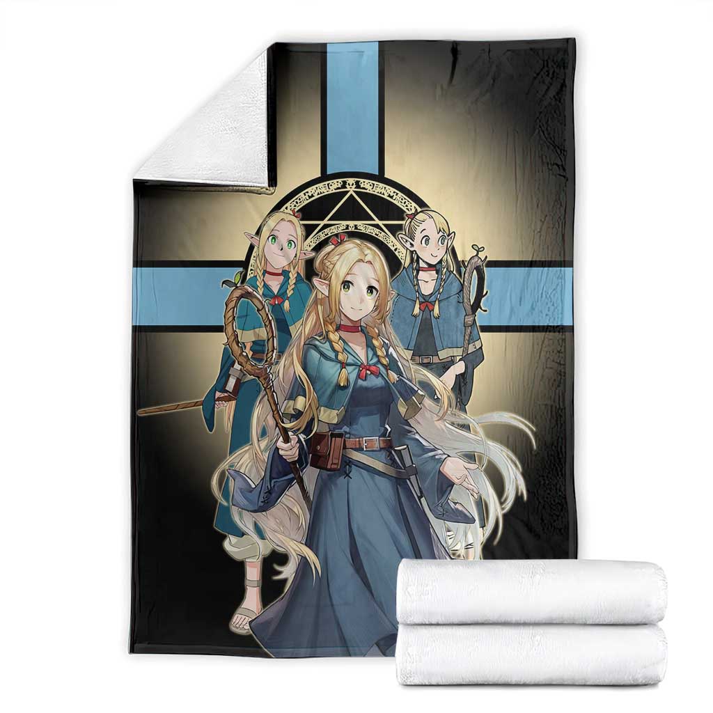 Marcille Donato Elf Mage Blanket Fantasy Anime Illustration Style