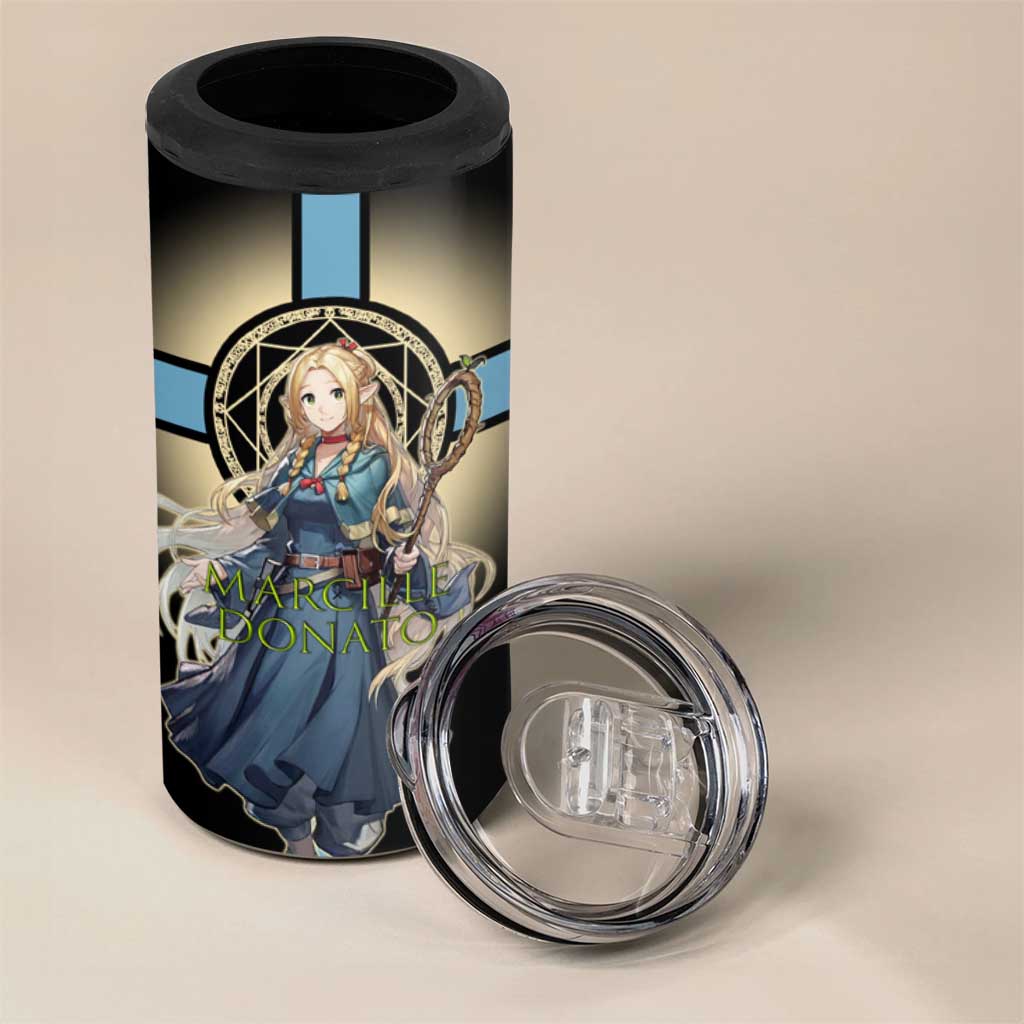 Marcille Donato Elf Mage 4 in 1 Can Cooler Tumbler Fantasy Anime Illustration Style