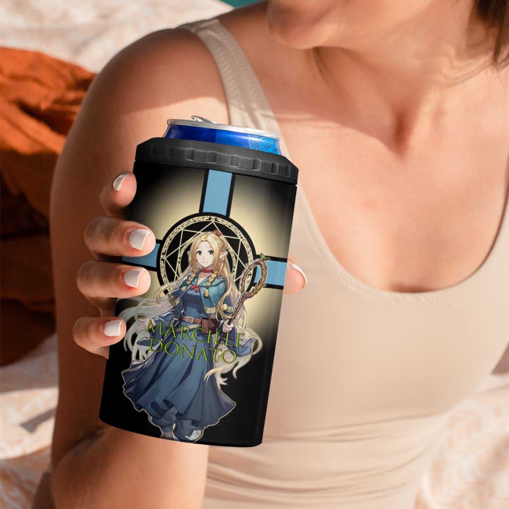 Marcille Donato Elf Mage 4 in 1 Can Cooler Tumbler Fantasy Anime Illustration Style