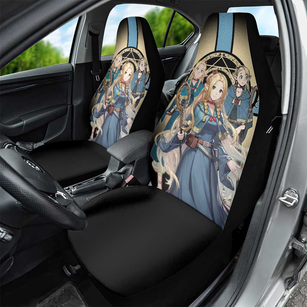 Marcille Donato Elf Mage Car Seat Cover Fantasy Anime Illustration Style