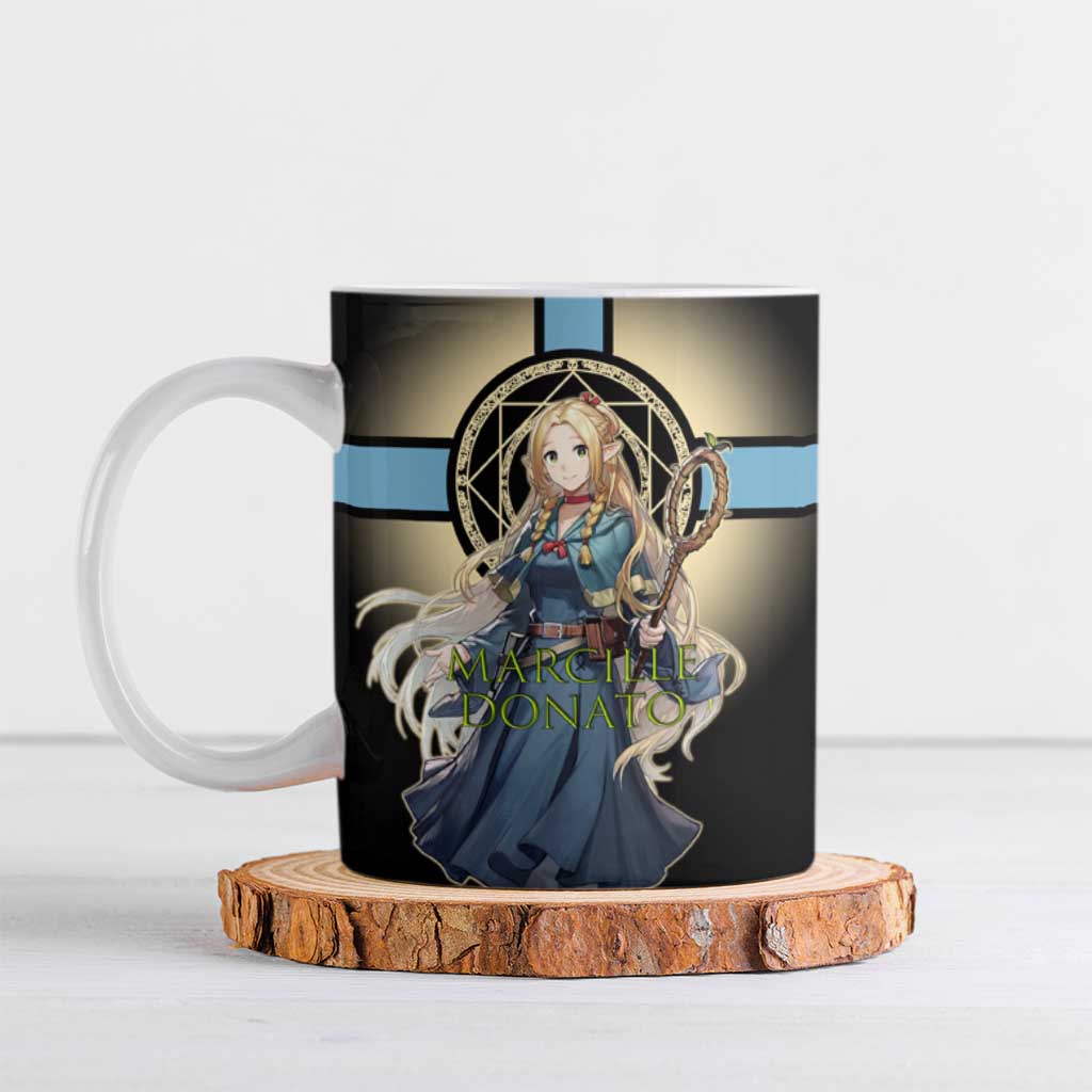 Marcille Donato Elf Mage Ceramic Mug Fantasy Anime Illustration Style