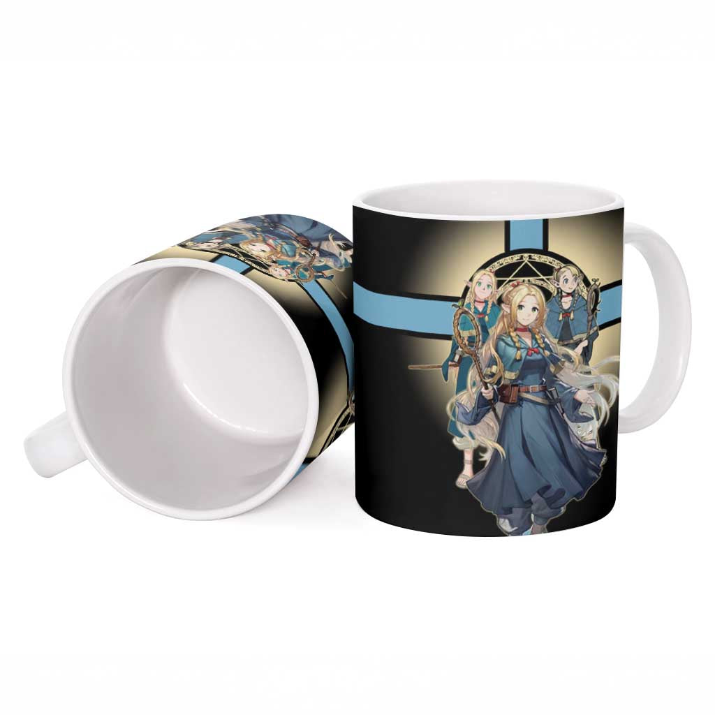 Marcille Donato Elf Mage Ceramic Mug Fantasy Anime Illustration Style