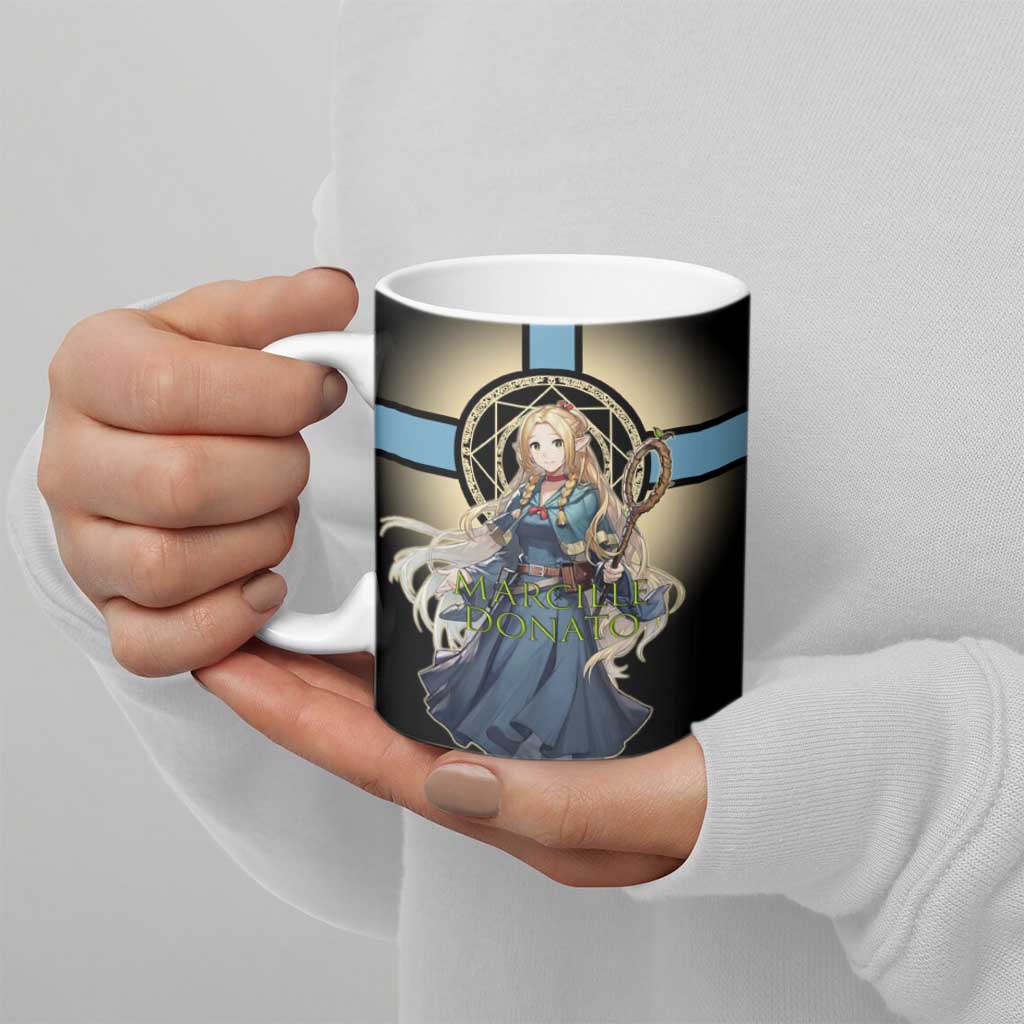 Marcille Donato Elf Mage Ceramic Mug Fantasy Anime Illustration Style