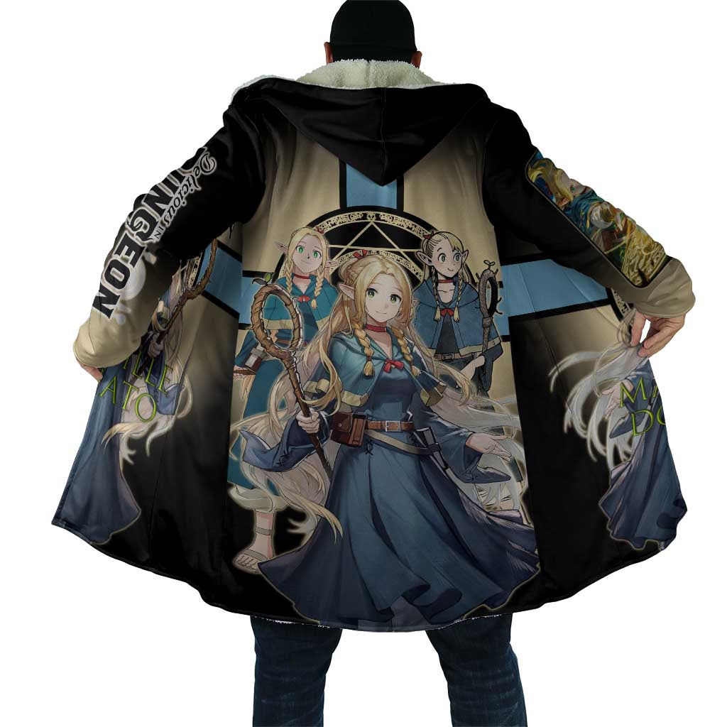 Marcille Donato Elf Mage Cloak Fantasy Anime Illustration Style