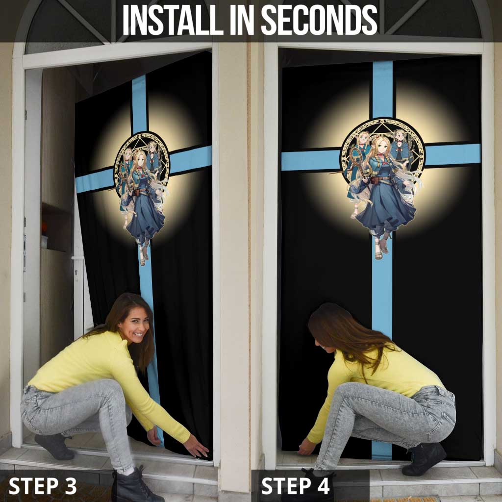 Marcille Donato Elf Mage Door Cover Fantasy Anime Illustration Style