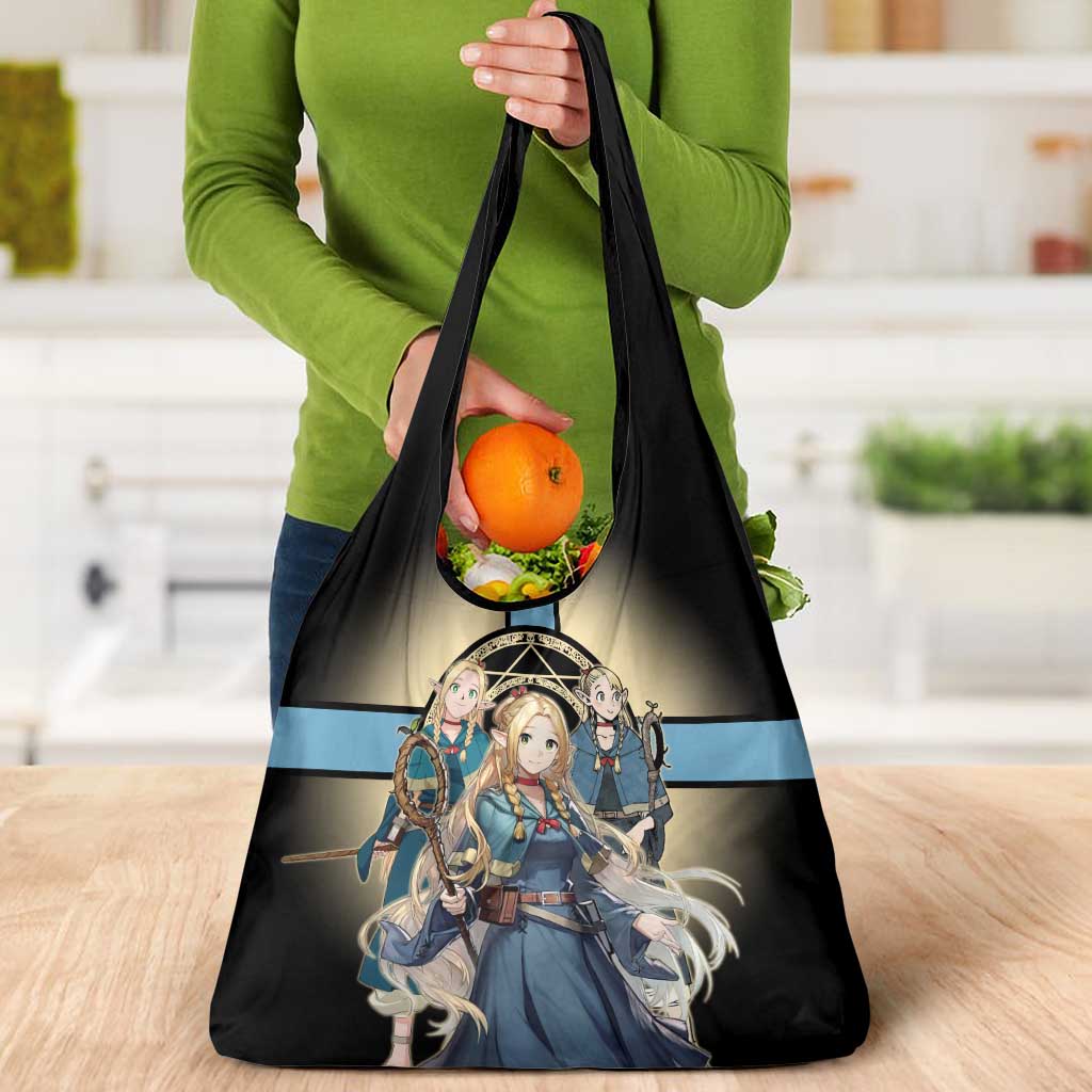 Marcille Donato Elf Mage Grocery Bag Fantasy Anime Illustration Style