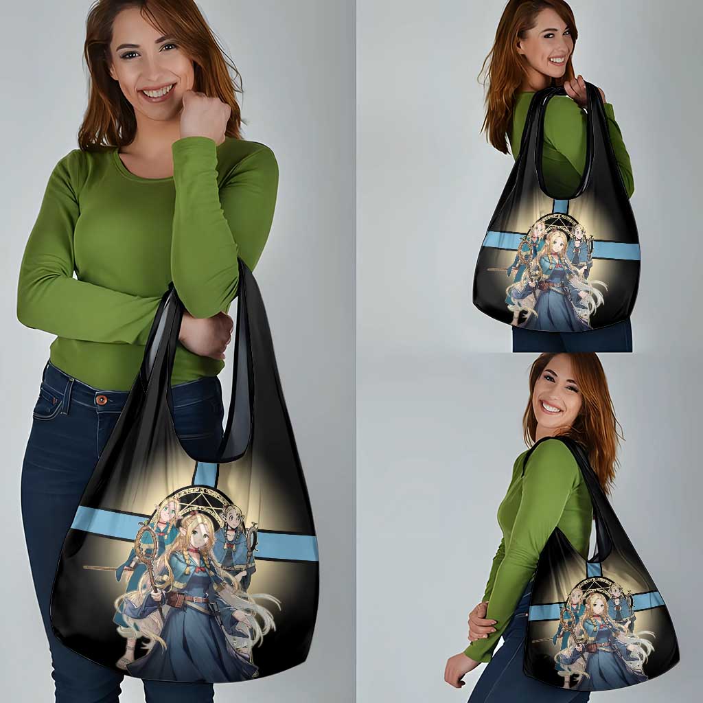 Marcille Donato Elf Mage Grocery Bag Fantasy Anime Illustration Style