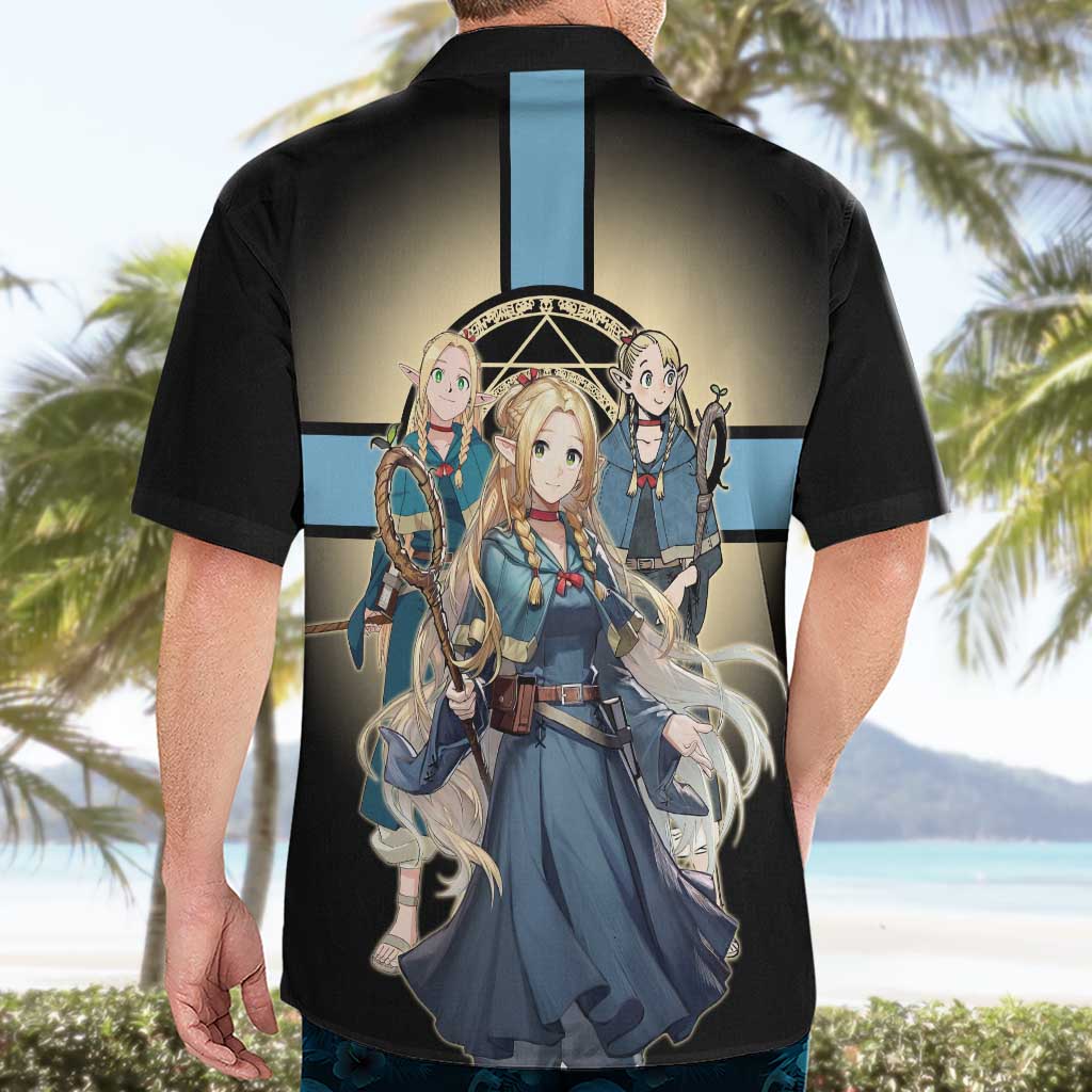 Marcille Donato Elf Mage Hawaiian Shirt Fantasy Anime Illustration Style