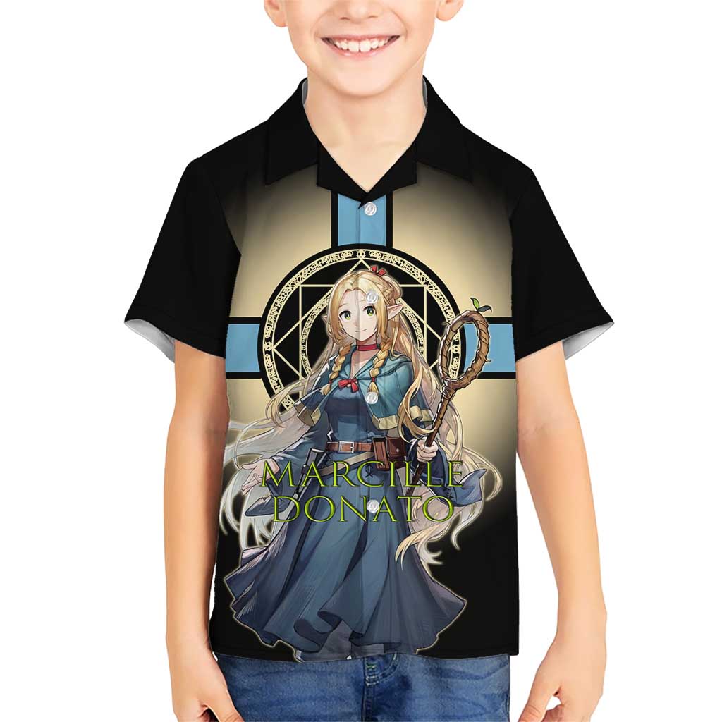 Marcille Donato Elf Mage Hawaiian Shirt Fantasy Anime Illustration Style