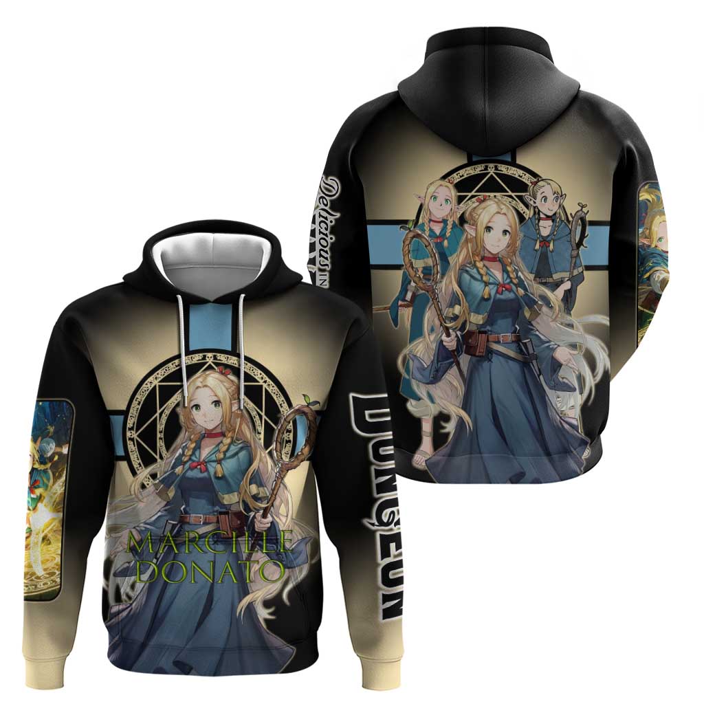 Marcille Donato Elf Mage Hoodie Fantasy Anime Illustration Style