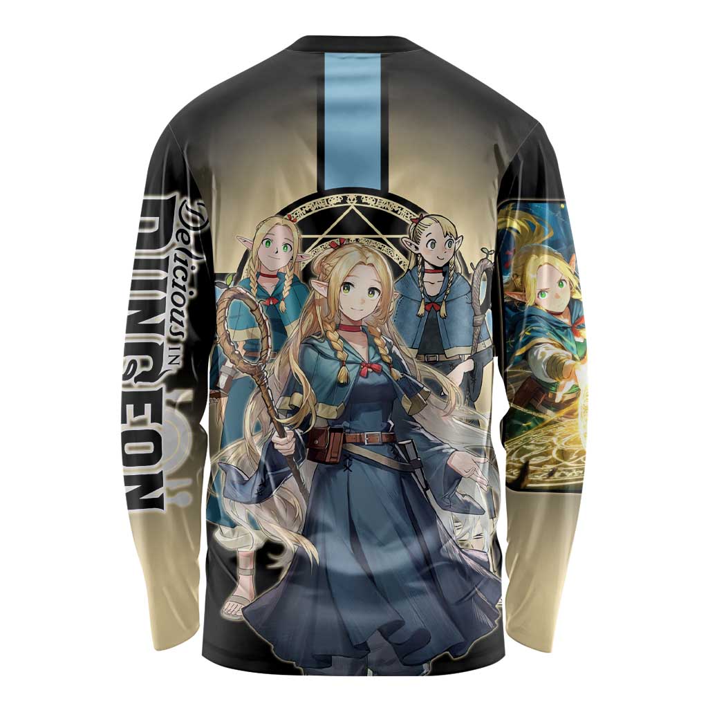 Marcille Donato Elf Mage Long Sleeve Shirt Fantasy Anime Illustration Style