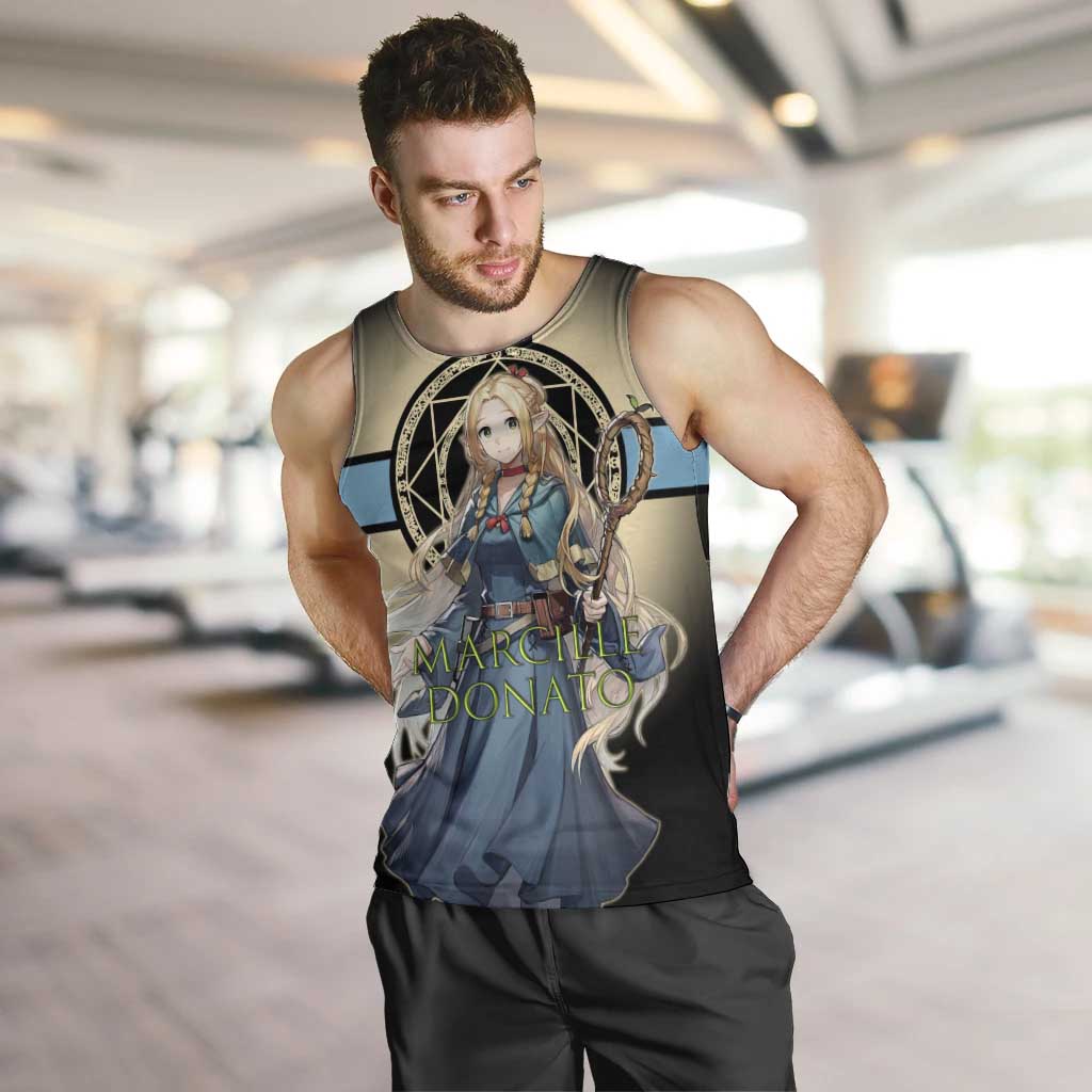 Marcille Donato Elf Mage Men Tank Top Fantasy Anime Illustration Style