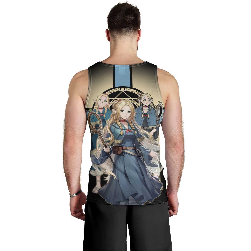 Marcille Donato Elf Mage Men Tank Top Fantasy Anime Illustration Style
