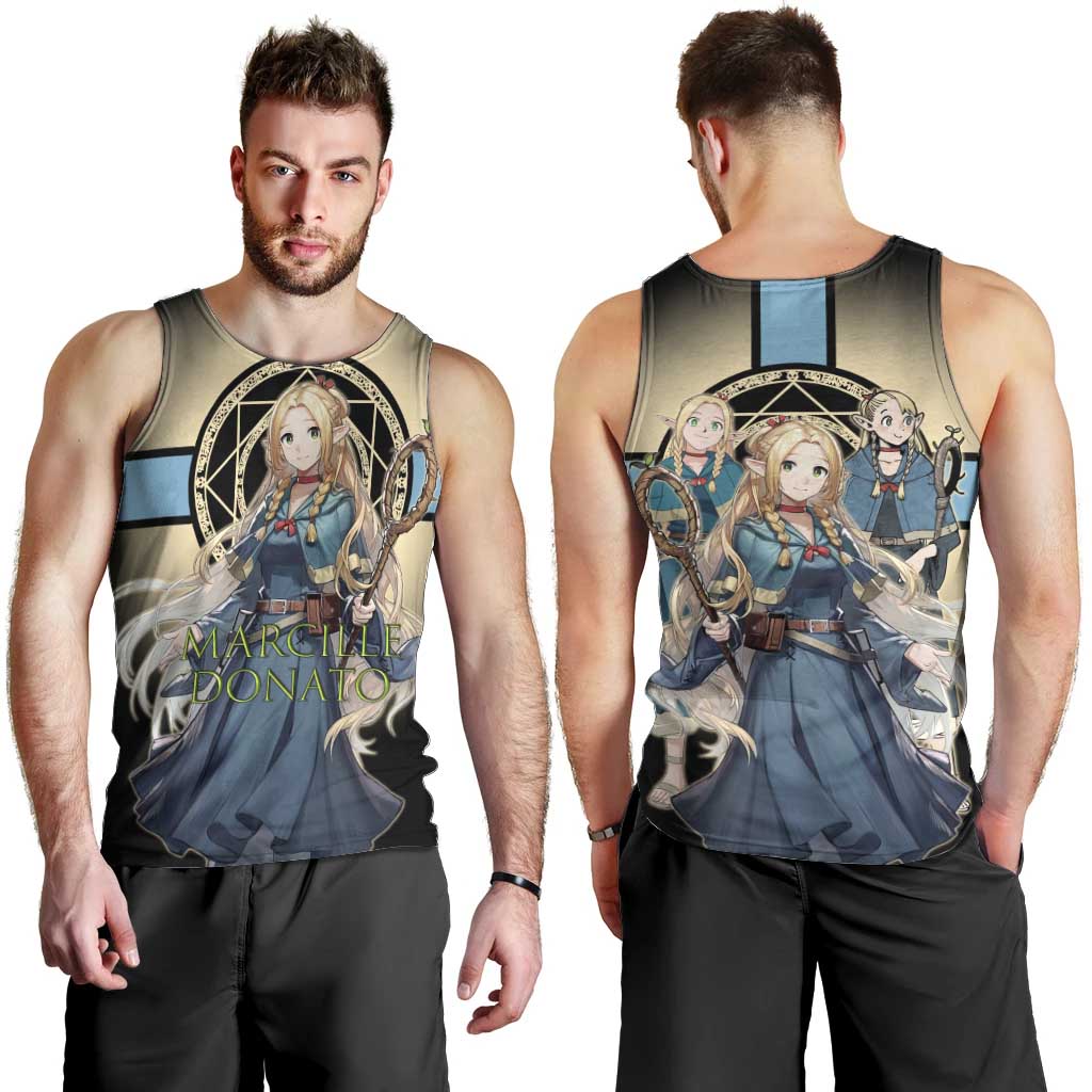 Marcille Donato Elf Mage Men Tank Top Fantasy Anime Illustration Style