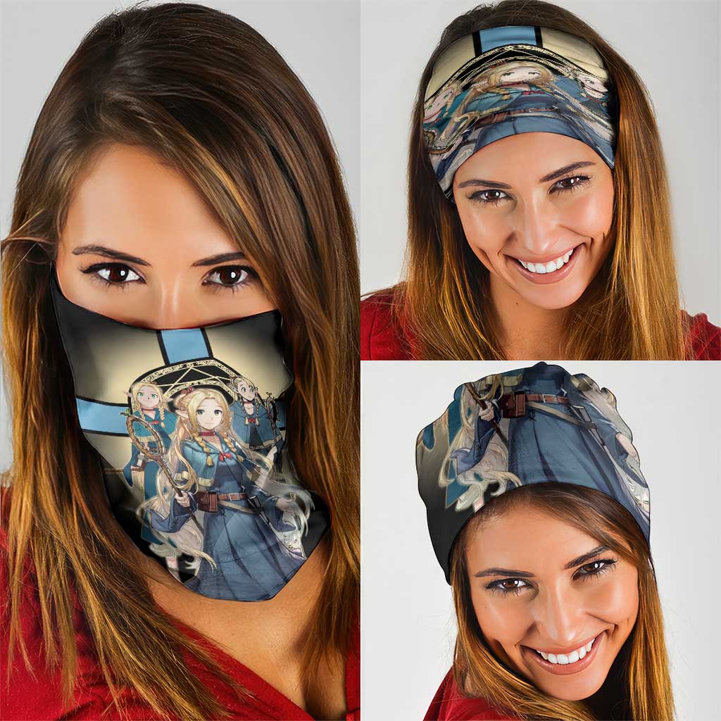 Marcille Donato Elf Mage Neck Gaiter Fantasy Anime Illustration Style
