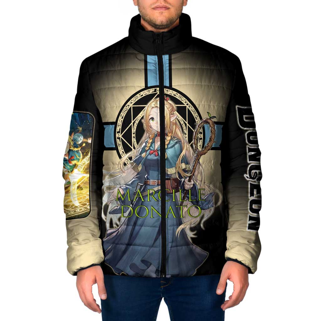 Marcille Donato Elf Mage Padded Jacket Fantasy Anime Illustration Style