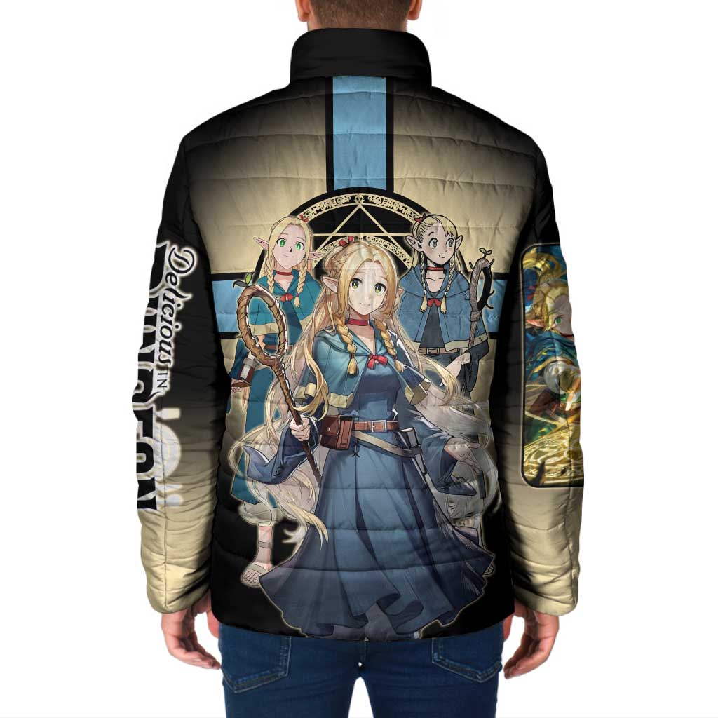 Marcille Donato Elf Mage Padded Jacket Fantasy Anime Illustration Style