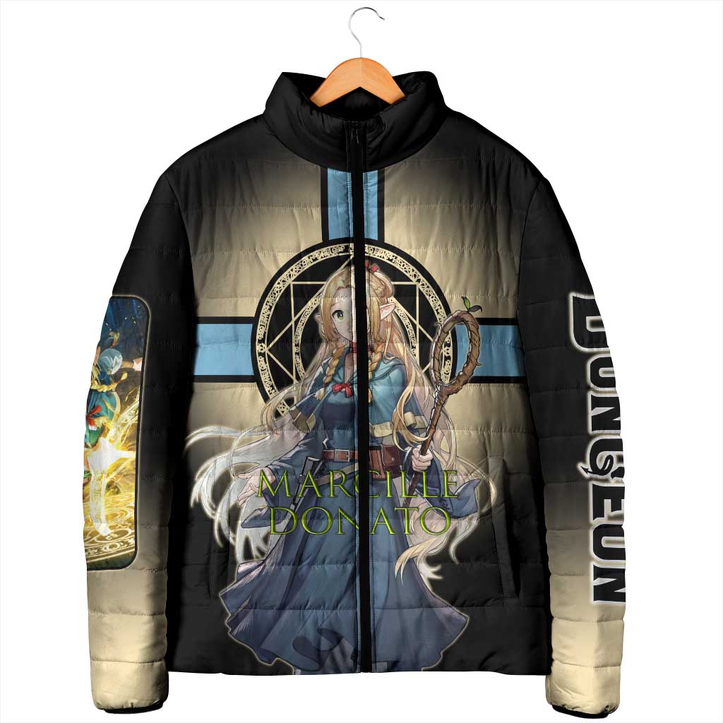 Marcille Donato Elf Mage Padded Jacket Fantasy Anime Illustration Style