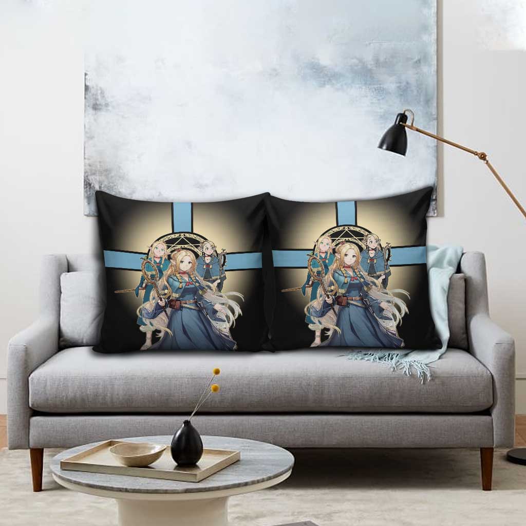 Marcille Donato Elf Mage Pillow Cover Fantasy Anime Illustration Style