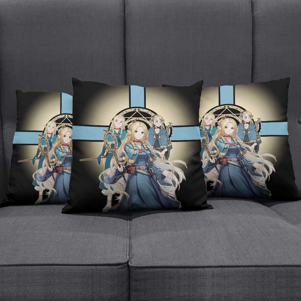 Marcille Donato Elf Mage Pillow Cover Fantasy Anime Illustration Style